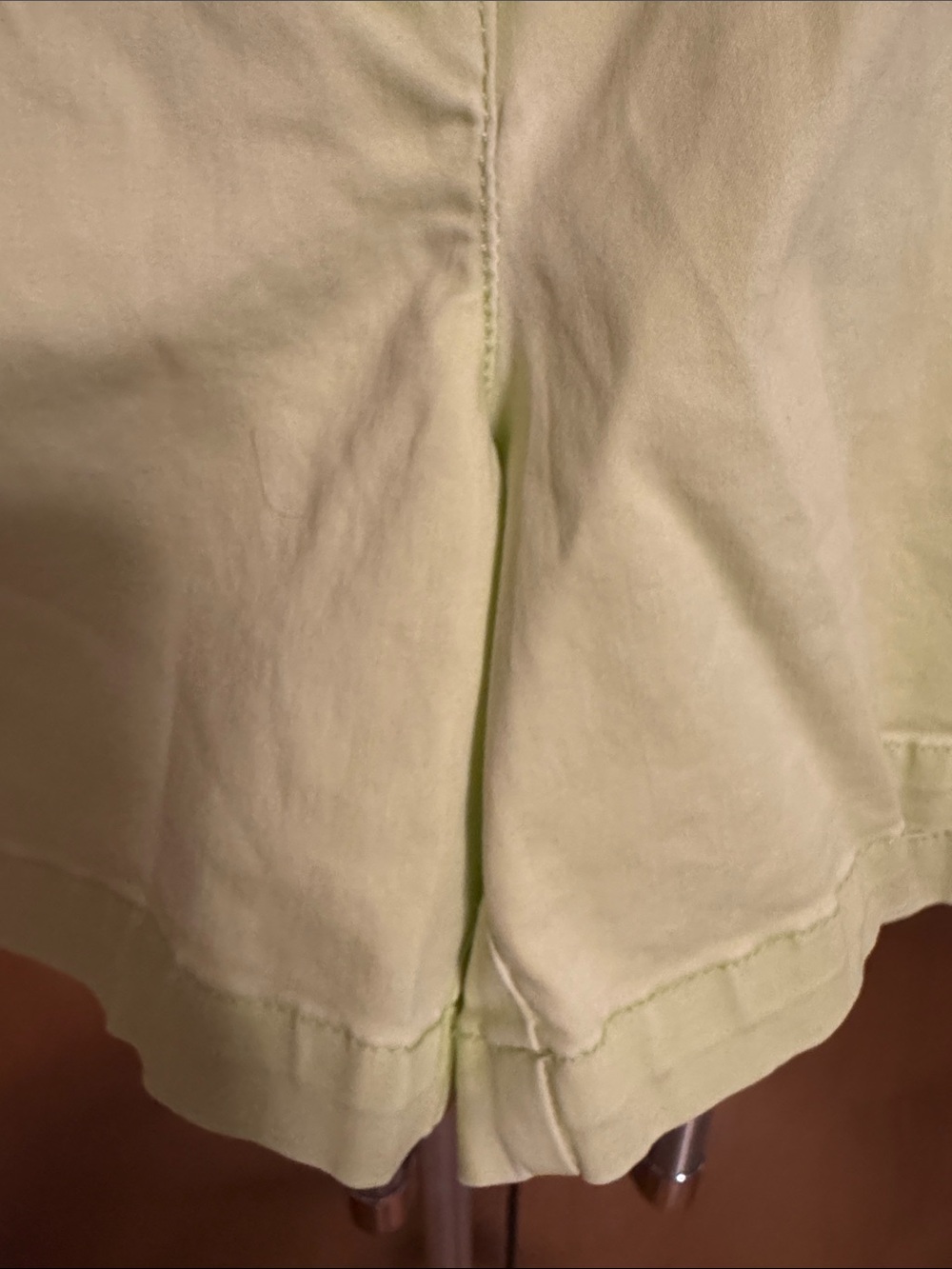 Tommy Bahama Light Lime Green High Waist Cotton Shorts - Picture 4 of 13